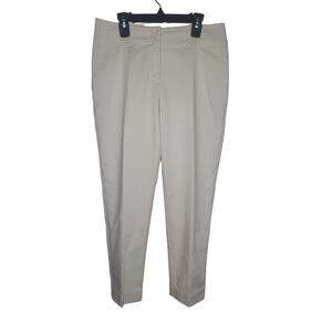 Prologue light cream cotton blend career dress pants - 2